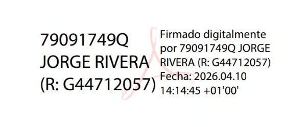 Firma digital del presidente de la Asociación
